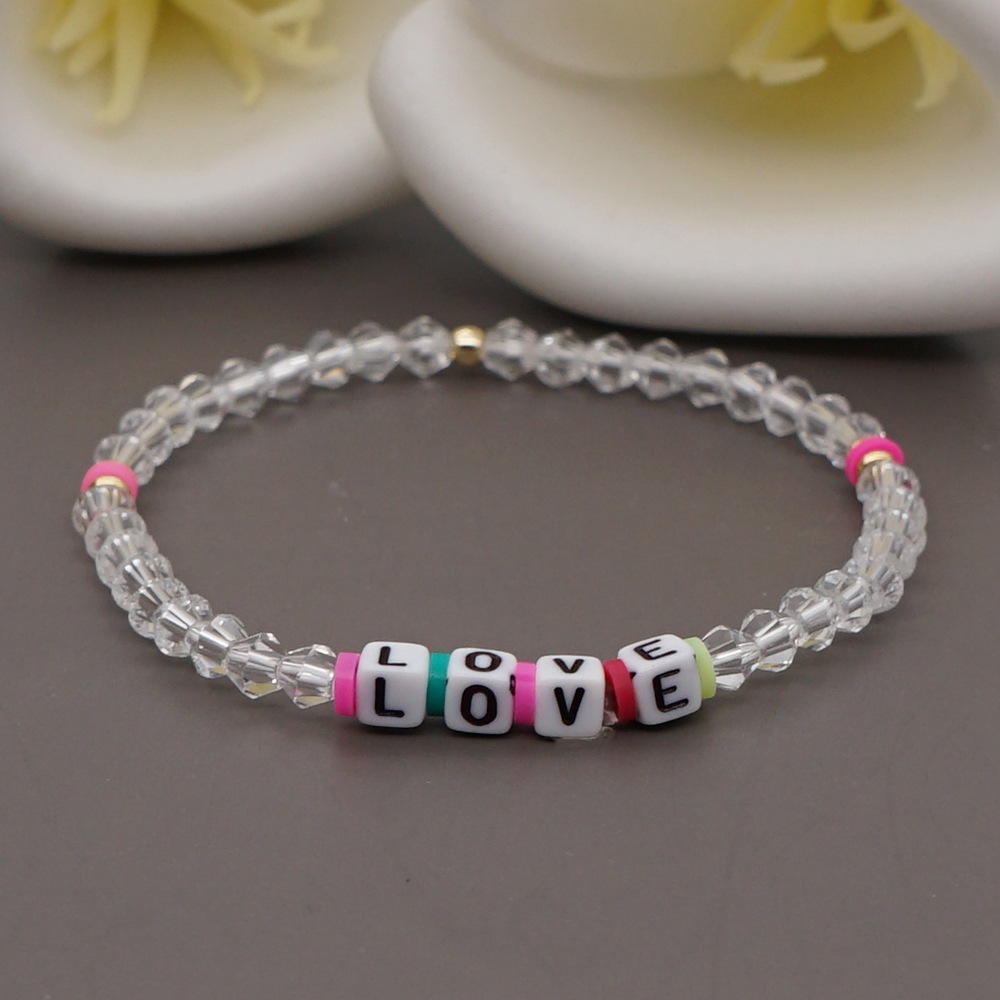 Bohémien Lettre Cristal Artificiel Fait Main Femmes Bracelets display picture 14