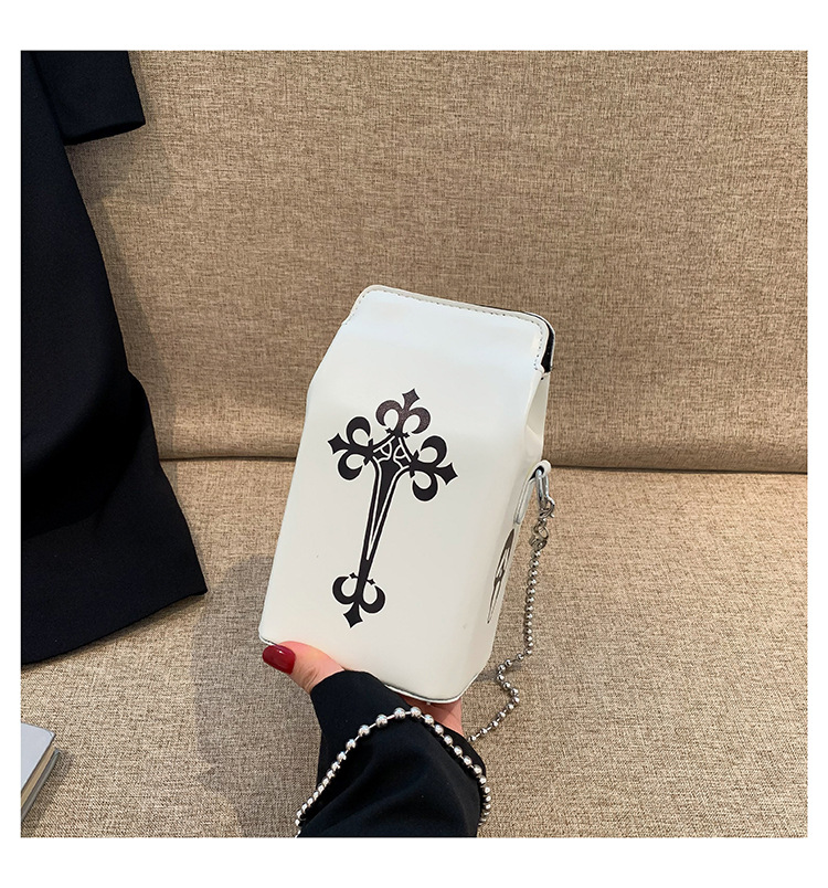 Women's All Seasons Pu Leather Cartoon Letter Streetwear Square Magnetic Buckle Square Bag display picture 6