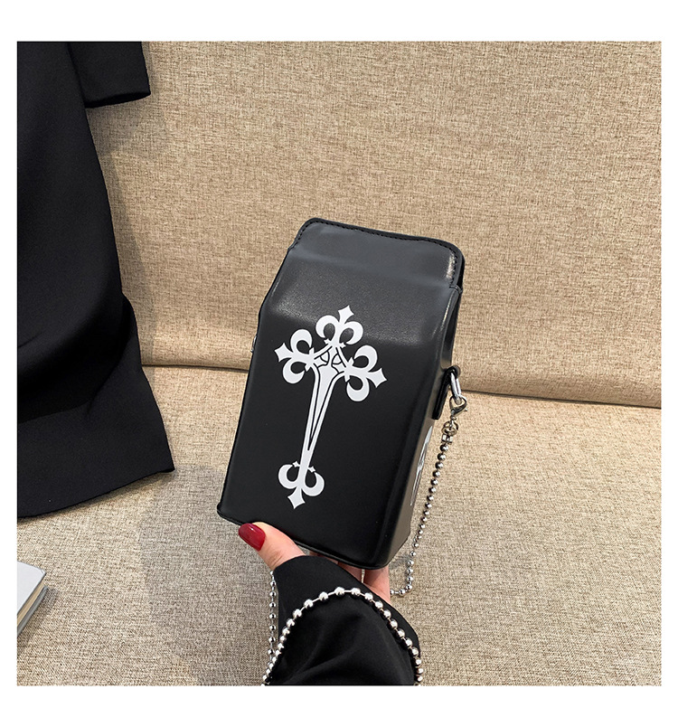 Women's All Seasons Pu Leather Cartoon Letter Streetwear Square Magnetic Buckle Square Bag display picture 7