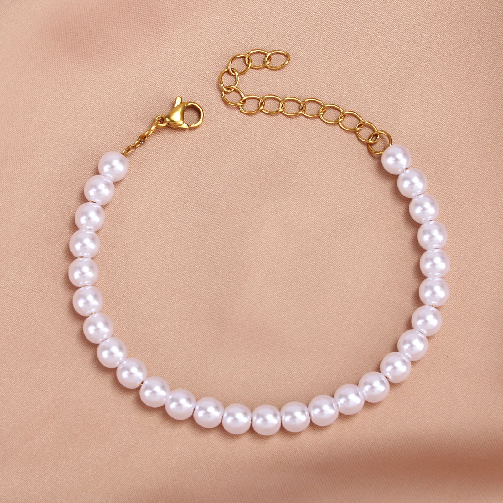 Vacation Solid Color Imitation Pearl Wholesale Bracelets display picture 5