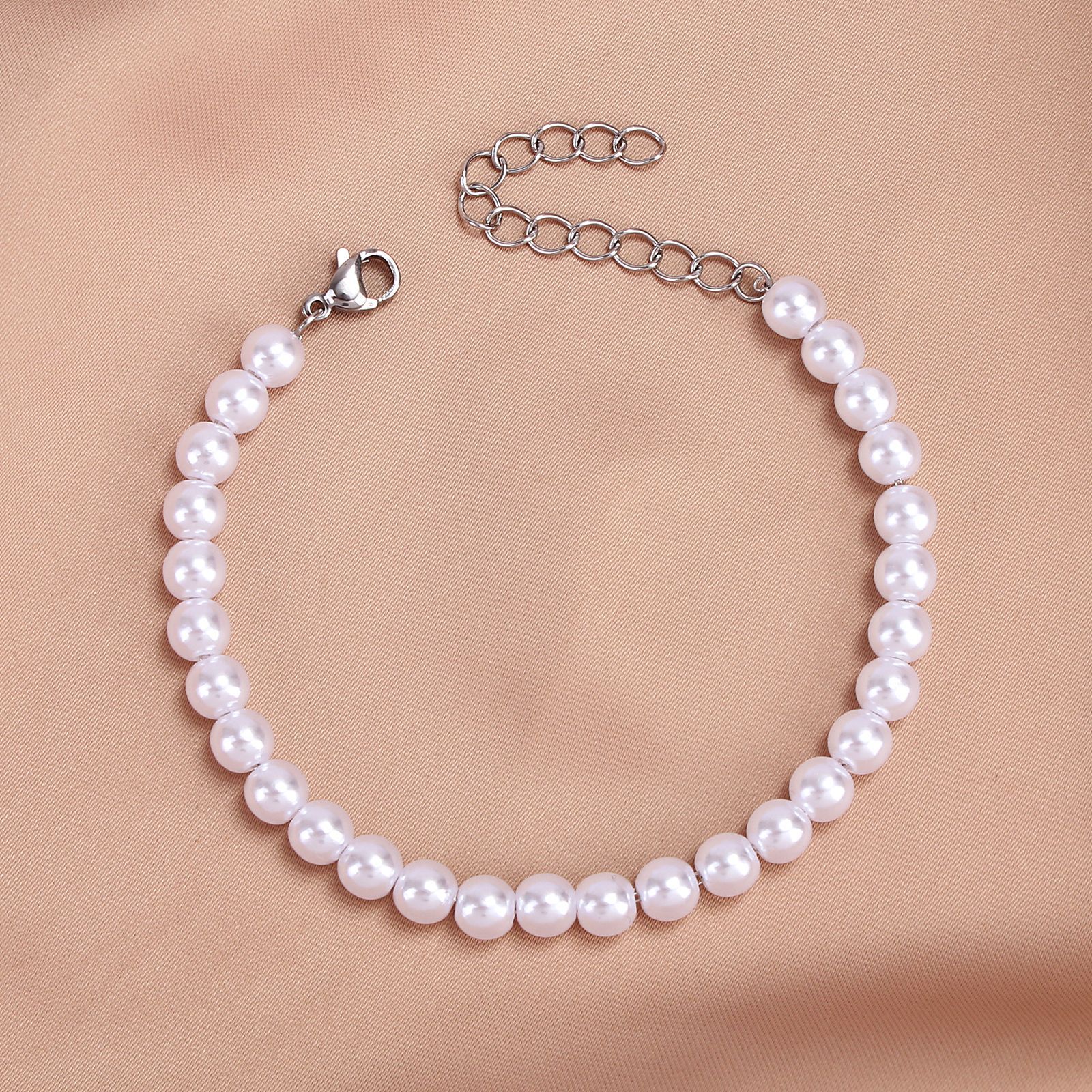Vacation Solid Color Imitation Pearl Wholesale Bracelets display picture 6
