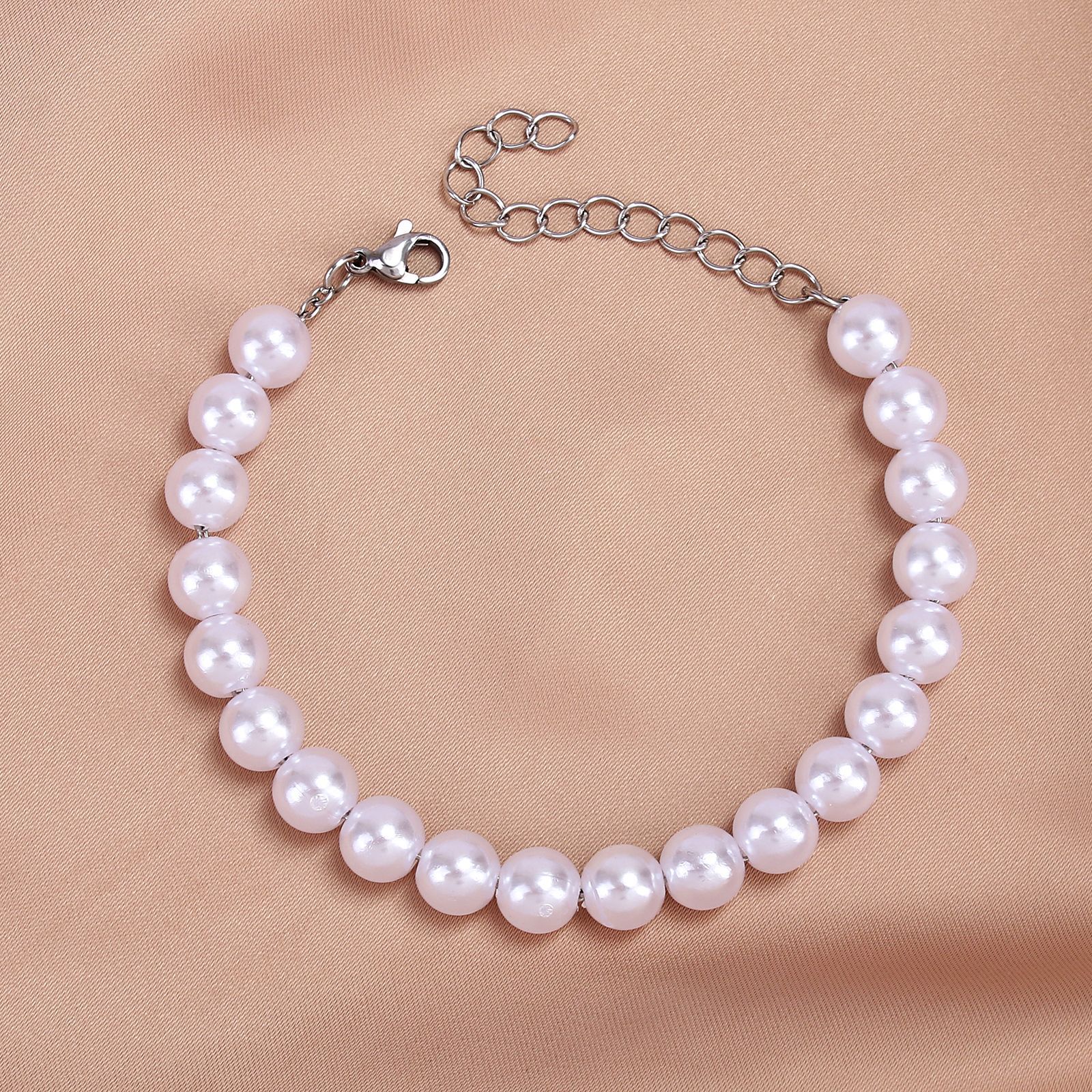 Vacation Solid Color Imitation Pearl Wholesale Bracelets display picture 7