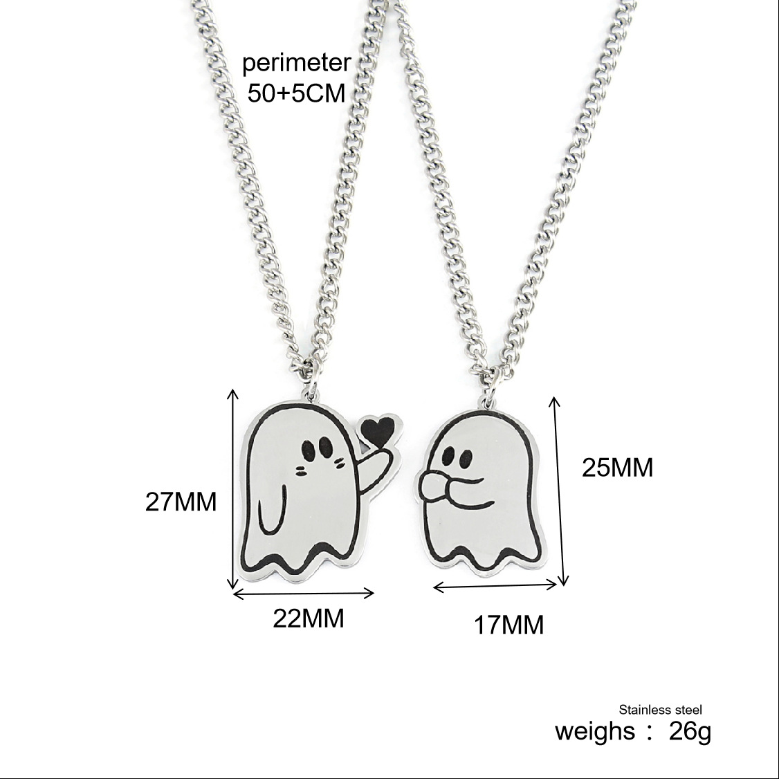Casual Cartoon Character Stainless Steel Handmade Pendant Necklace display picture 1