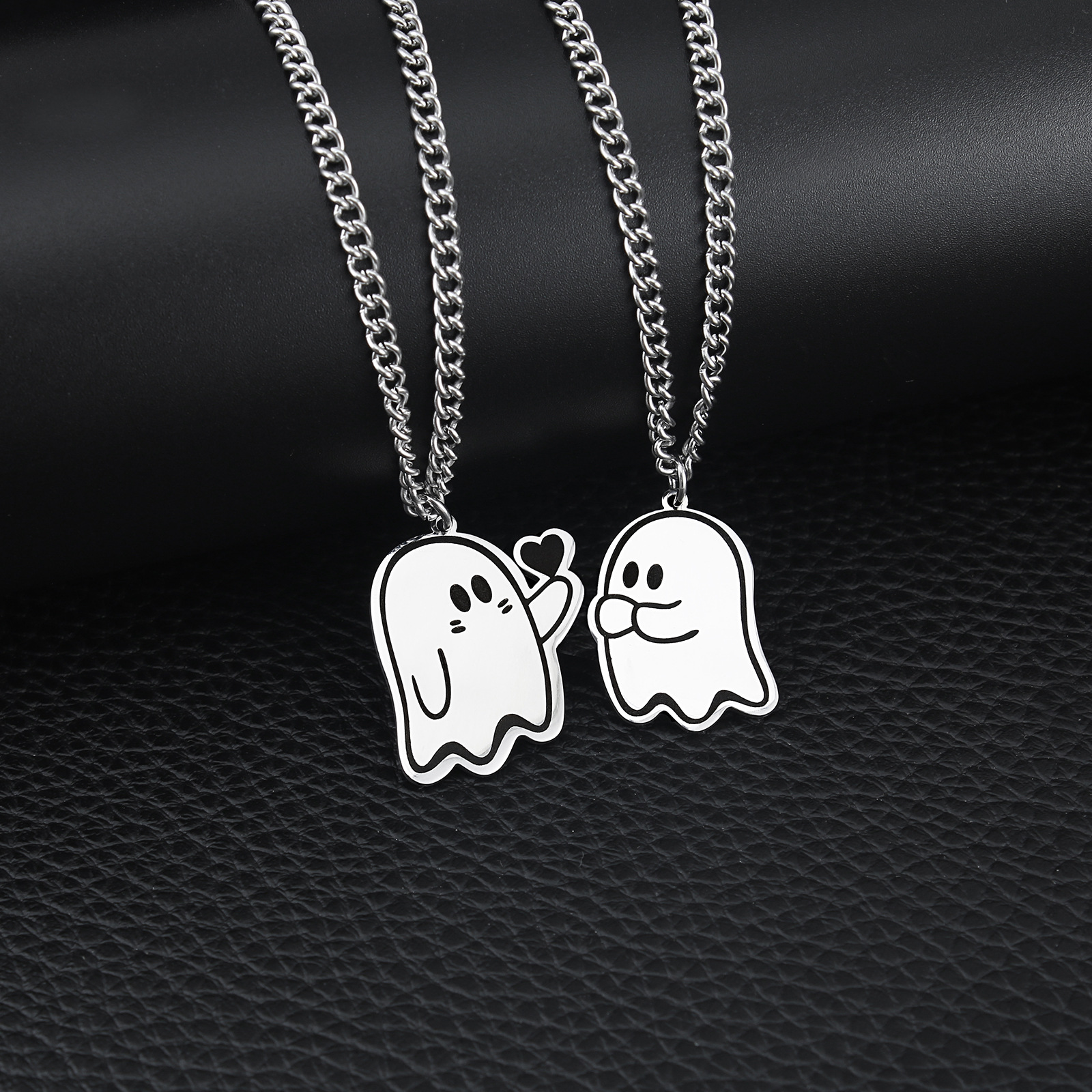 Casual Cartoon Character Stainless Steel Handmade Pendant Necklace display picture 3