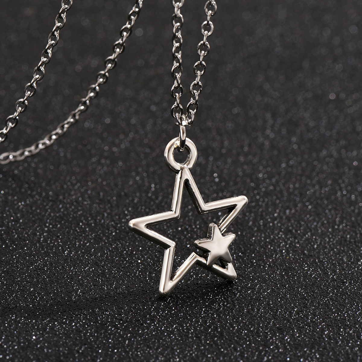 Simple Style Star Alloy Plating Gold Plated Women's Pendant Necklace display picture 8