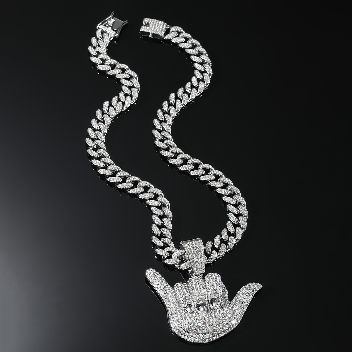 Hip Hop Lettre Alliage Incruster Strass Hommes Pendentif display picture 14