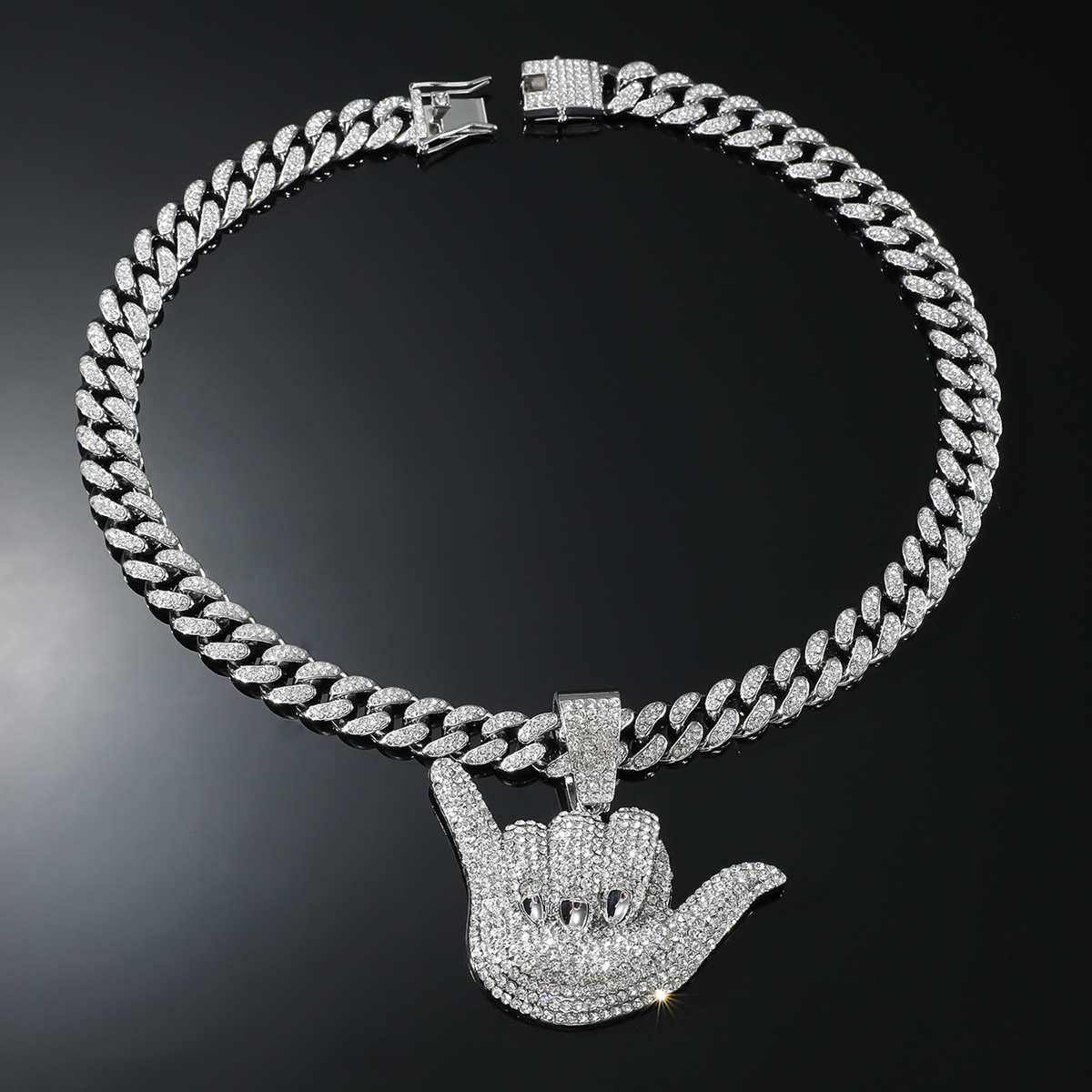 Hip Hop Lettre Alliage Incruster Strass Hommes Pendentif display picture 16