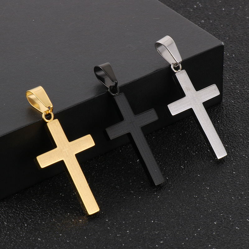 Luxurious Cross Stainless Steel 18K Gold Plated Unisex Charms display picture 4