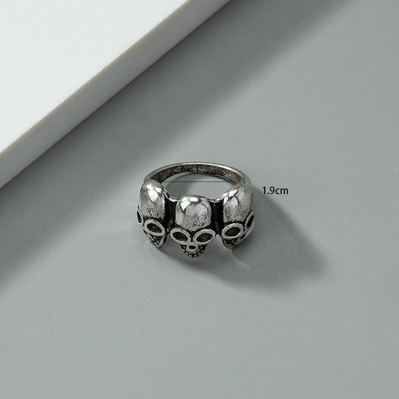 Hip-hop Skull Alloy Plating Unisex Rings display picture 1