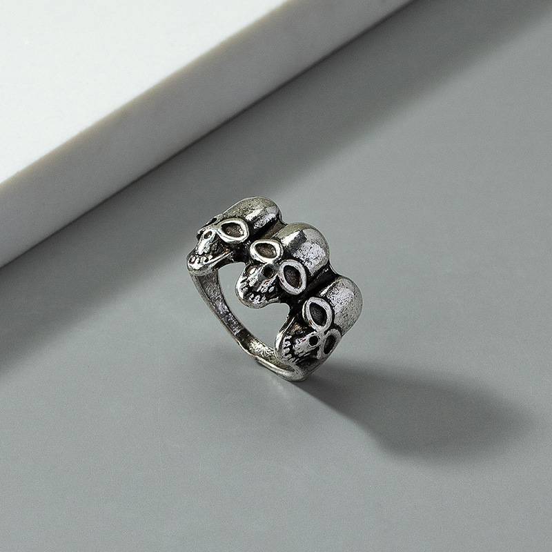 Hip-hop Skull Alloy Plating Unisex Rings display picture 2