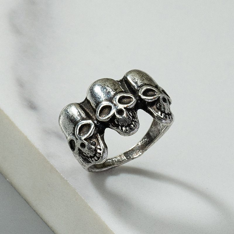 Hip-hop Skull Alloy Plating Unisex Rings display picture 6