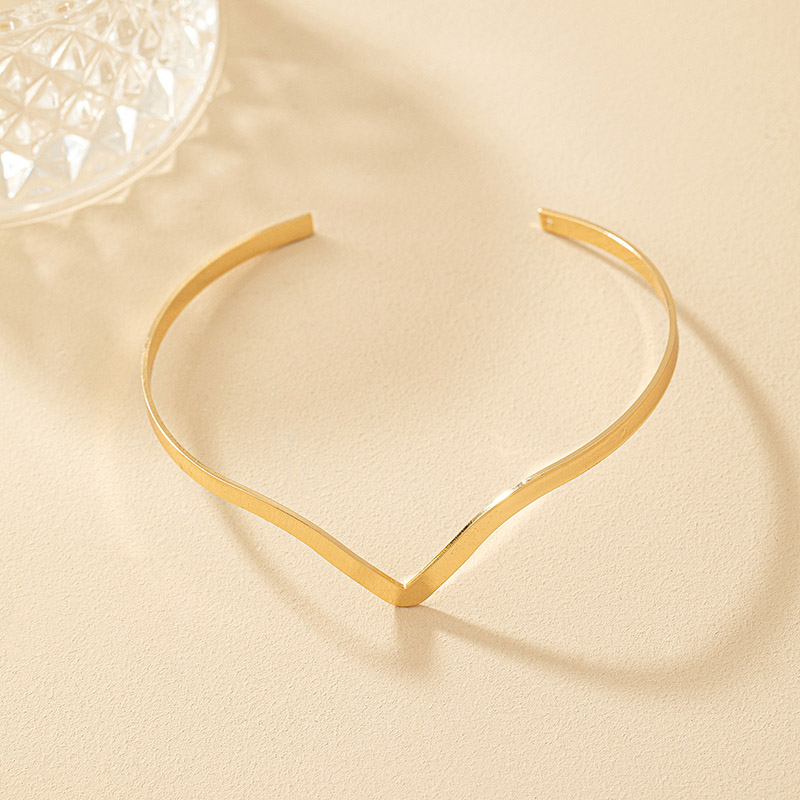 Simple Style Heart Shape Alloy Plating Women's Arm Bracelet display picture 4