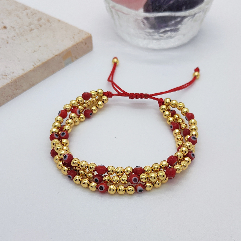 Retro Round Metal Knitting Women's Bracelets display picture 5