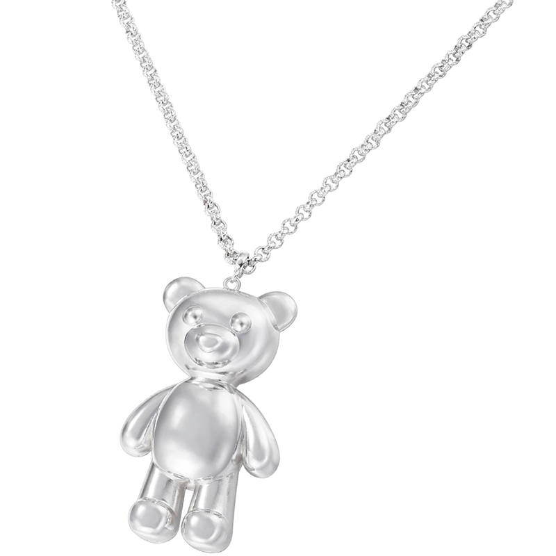 Casual Sweet Little Bear Copper Plating 18k Gold Plated Pendant Necklace display picture 1