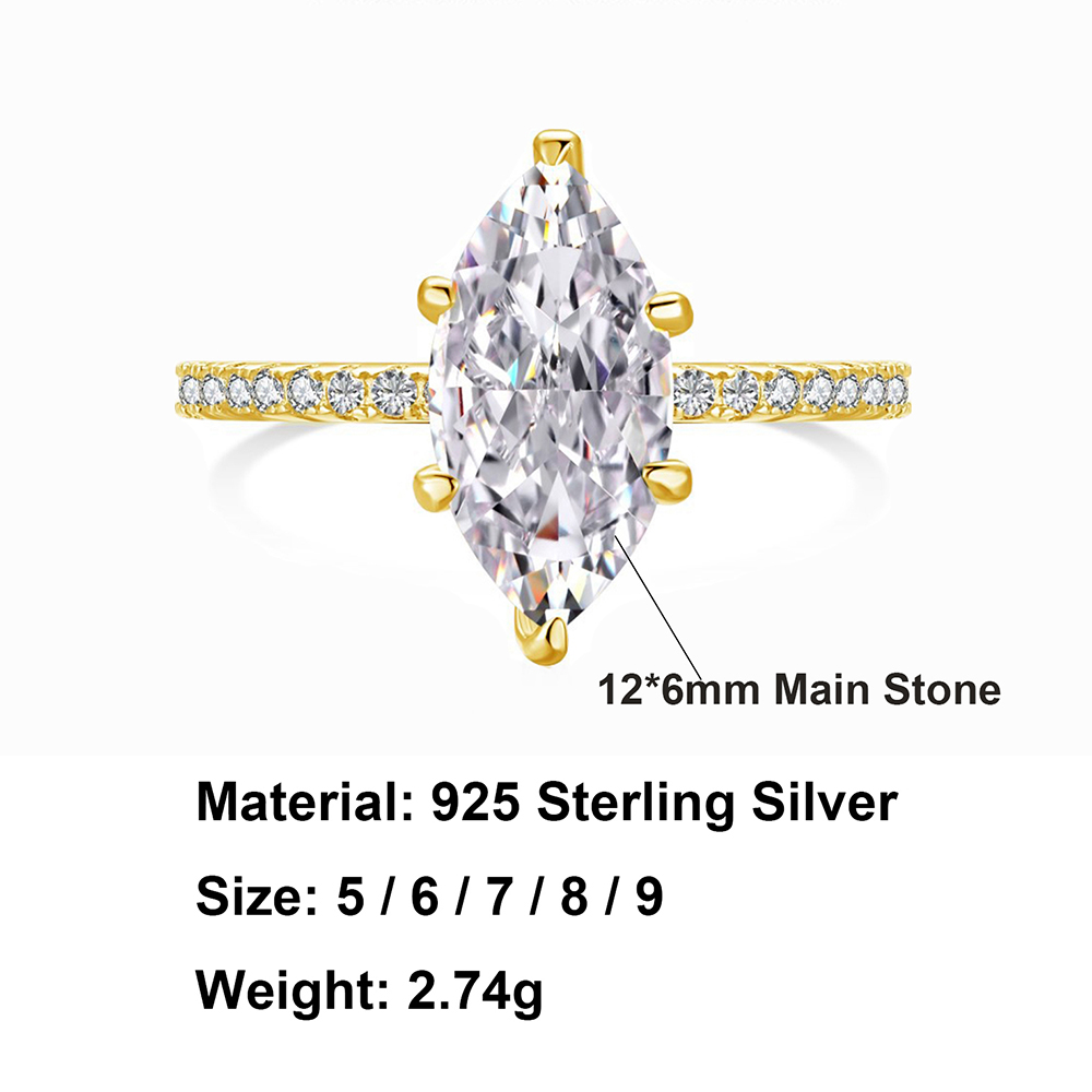 Sterling Silver 14K Gold Plated White Gold Plated Shiny Plating Inlay Irregular The Answer Zircon Rings display picture 1