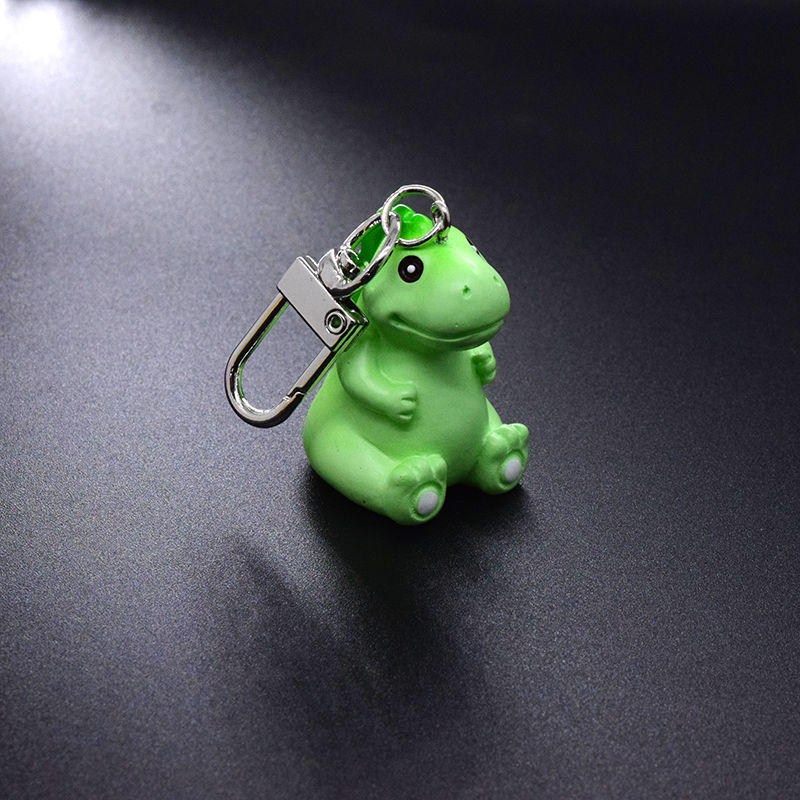 Cartoon Style Cute Animal Dinosaur Alloy Resin Bag Pendant Keychain display picture 7