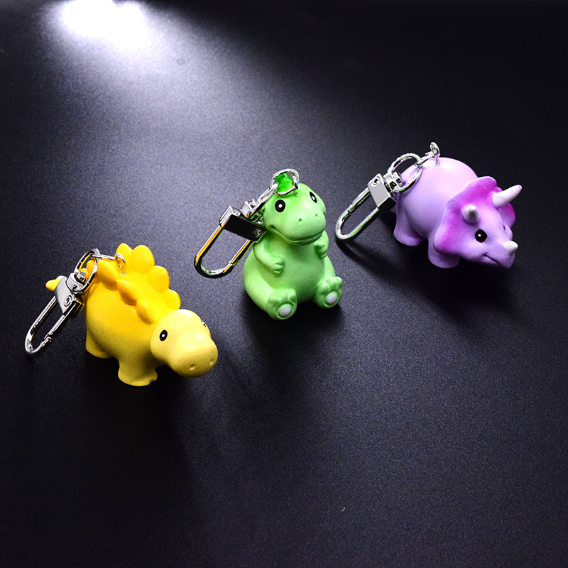 Cartoon Style Cute Animal Dinosaur Alloy Resin Bag Pendant Keychain display picture 4