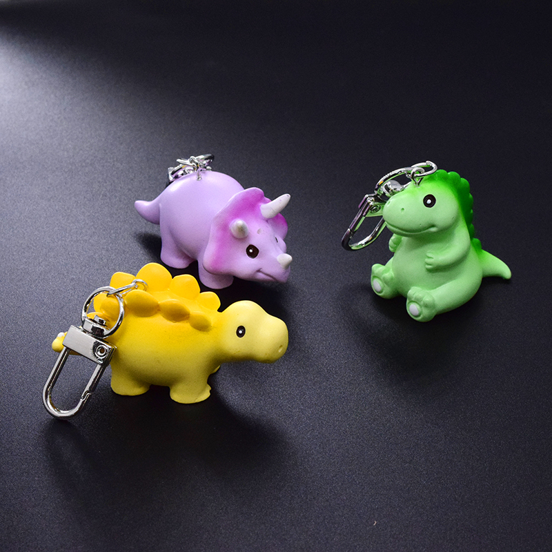 Cartoon Style Cute Animal Dinosaur Alloy Resin Bag Pendant Keychain display picture 5