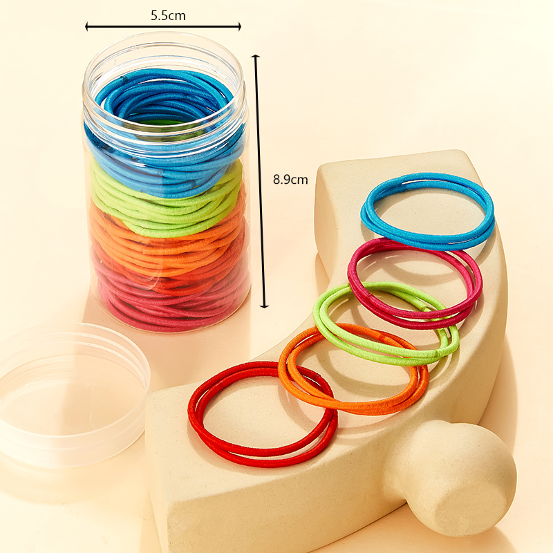 Casual Simple Style Solid Color Elastic Band Hair Tie Rubber Band display picture 6