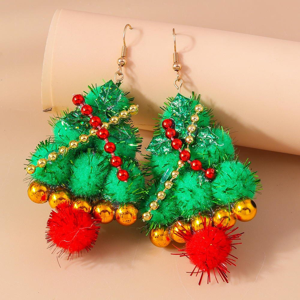 1 Pair Cute Santa Claus Zinc Alloy Drop Earrings display picture 2