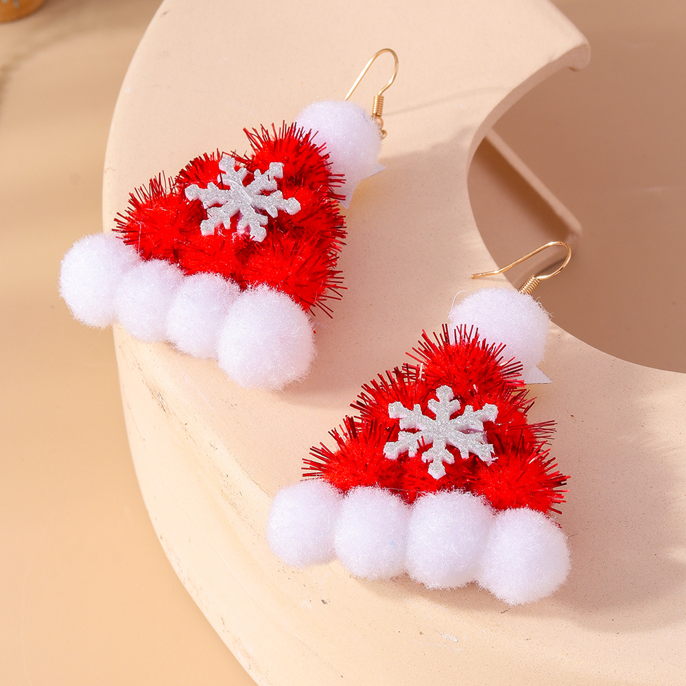 1 Pair Cute Santa Claus Zinc Alloy Drop Earrings display picture 3