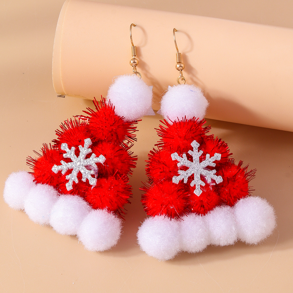 1 Pair Cute Santa Claus Zinc Alloy Drop Earrings display picture 4