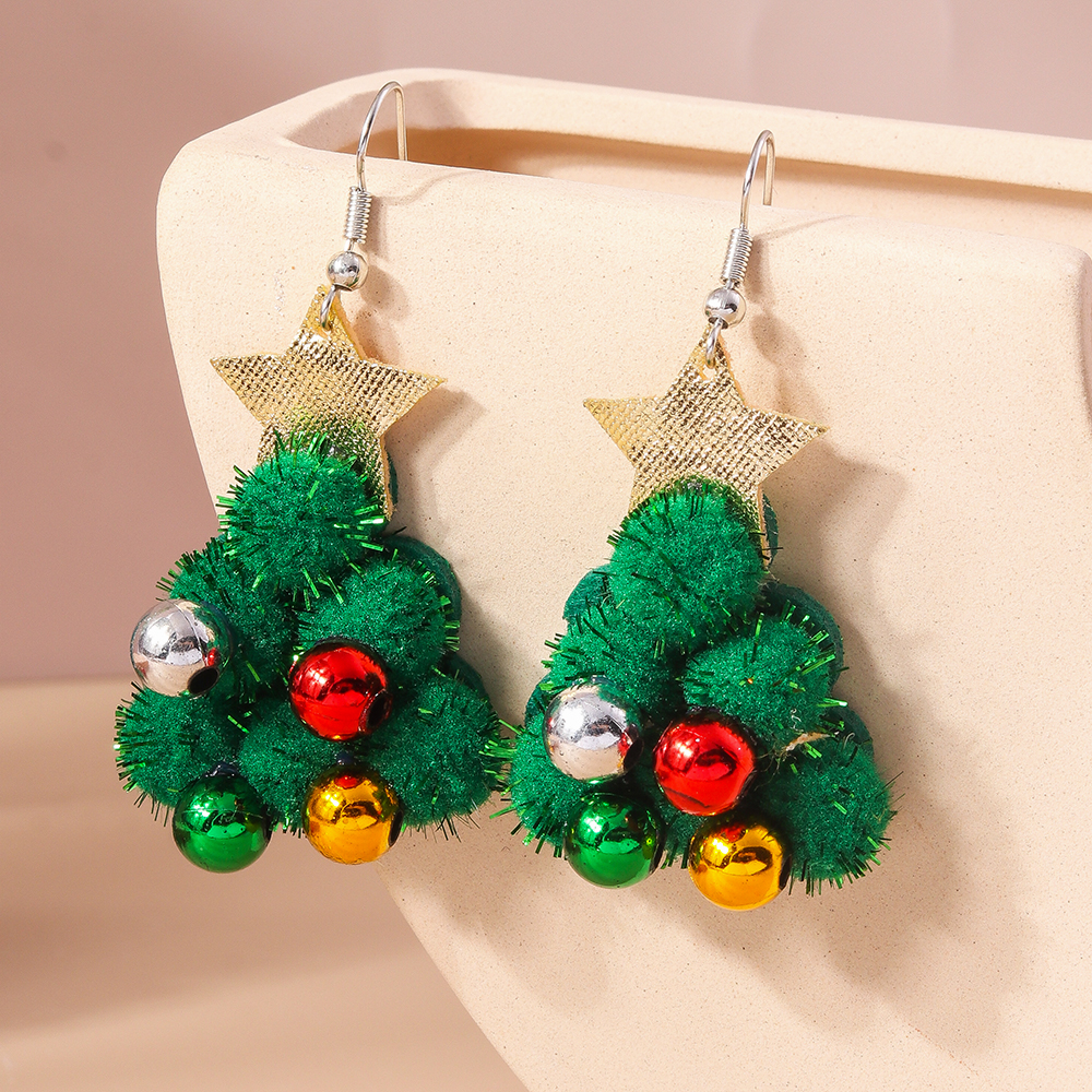 1 Pair Cute Santa Claus Zinc Alloy Drop Earrings display picture 5