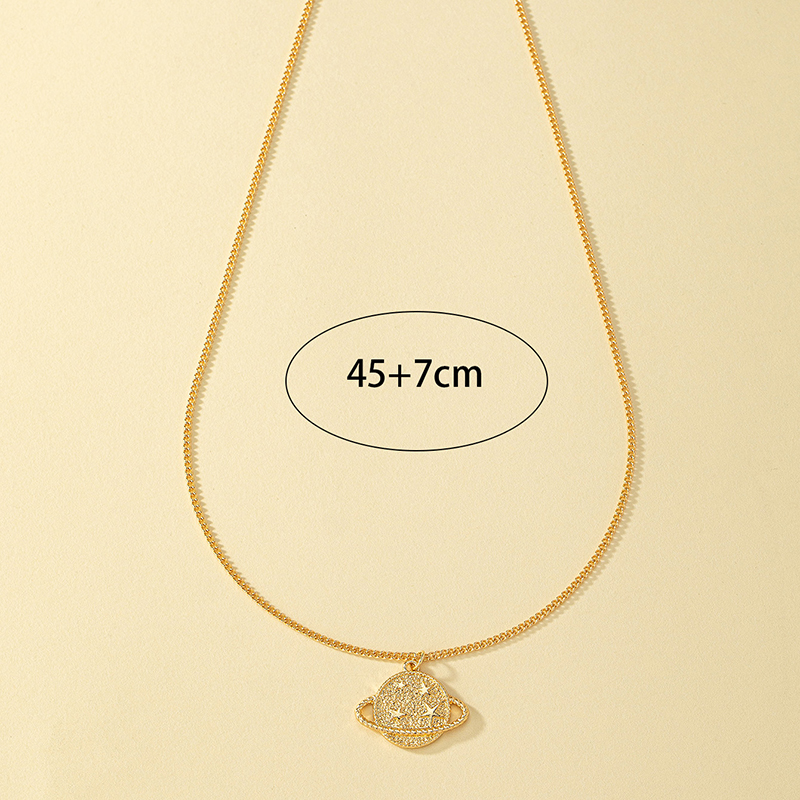 Style Ig Style Simple Planète Alliage Placage Plaqué Or 14k Femmes Pendentif display picture 4