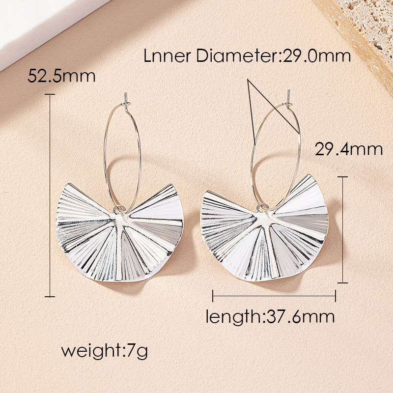 2 Pieces Commute Leaf Ginkgo Leaf Plating Ferroalloy 14k Gold Plated Drop Earrings display picture 2