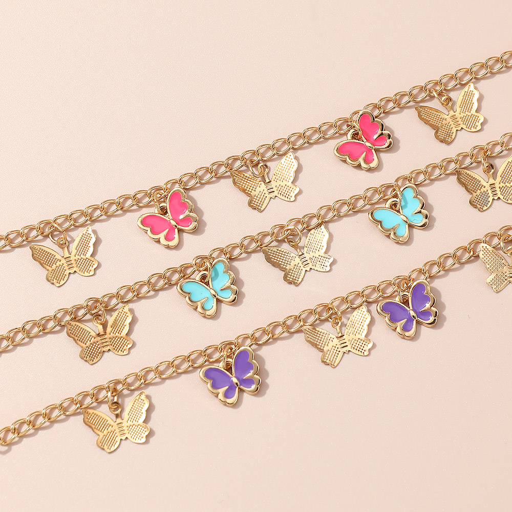 Princess Sweet Butterfly Alloy Butterfly Alloy Women's Bracelets display picture 3