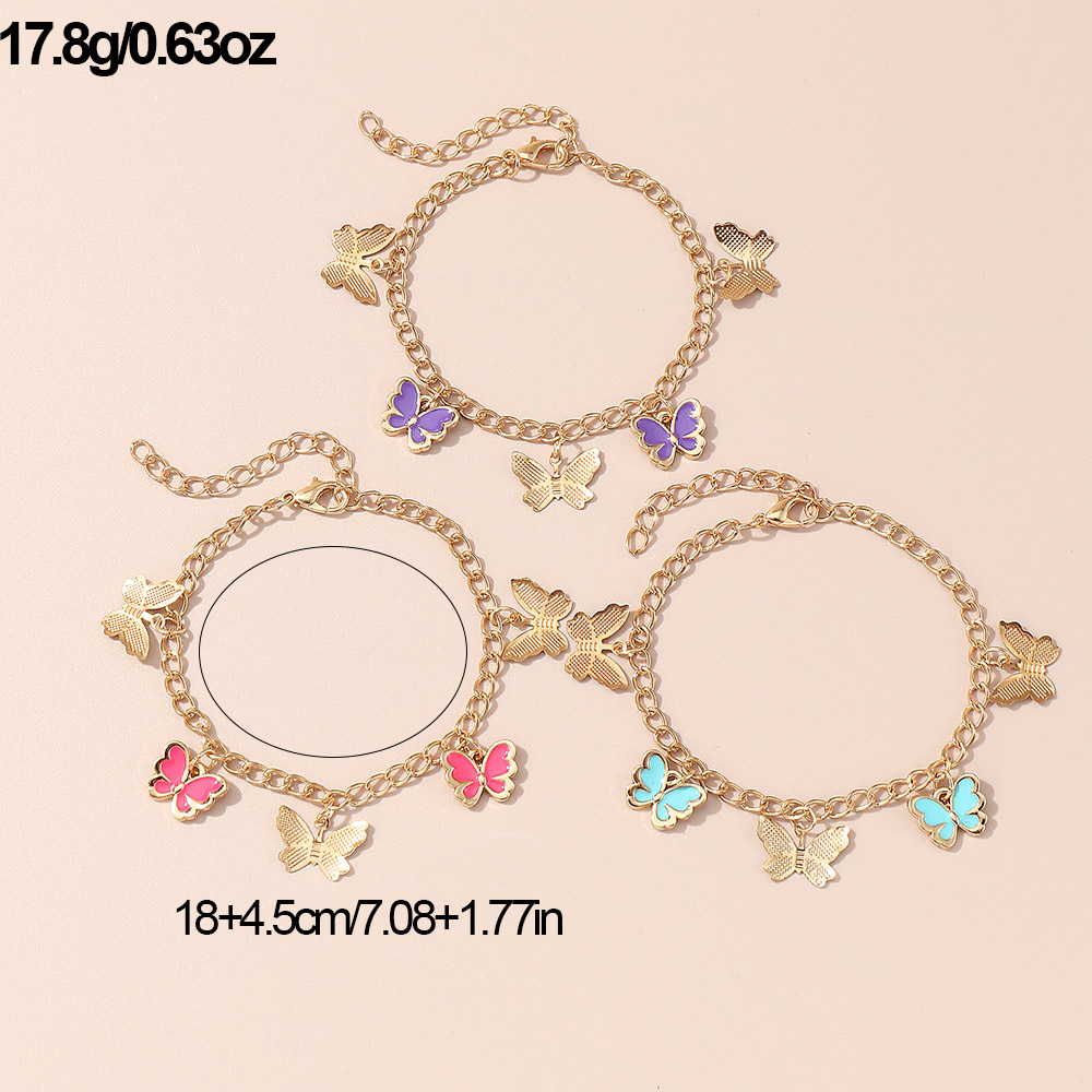 Princess Sweet Butterfly Alloy Butterfly Alloy Women's Bracelets display picture 5