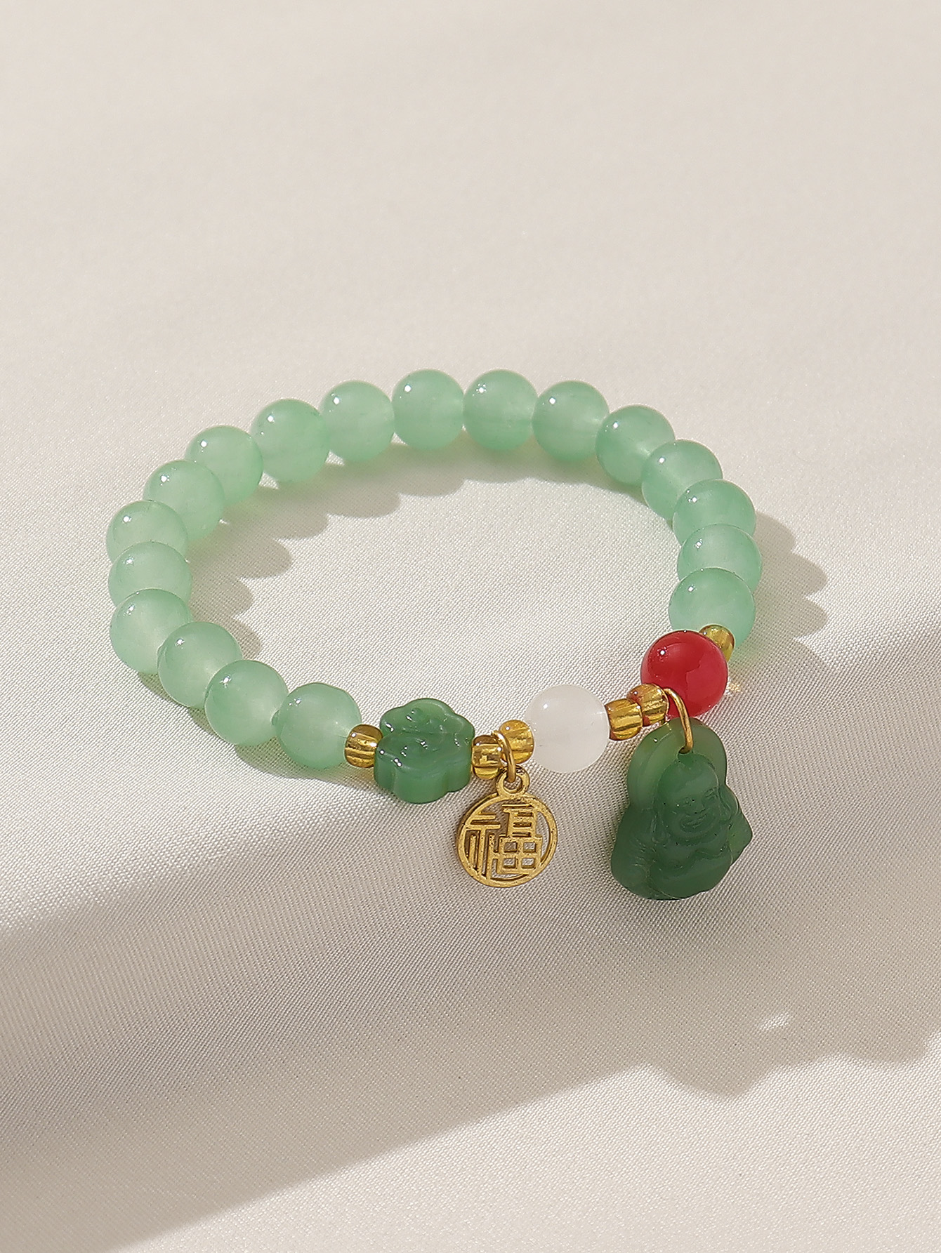 Classical Buddha Glass Wholesale Bracelets display picture 3