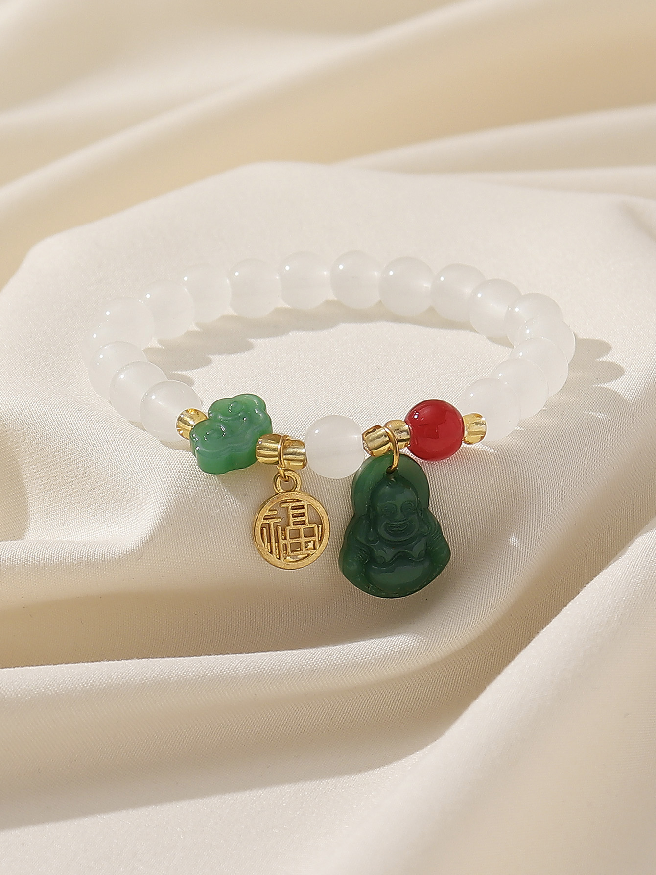 Classical Buddha Glass Wholesale Bracelets display picture 2