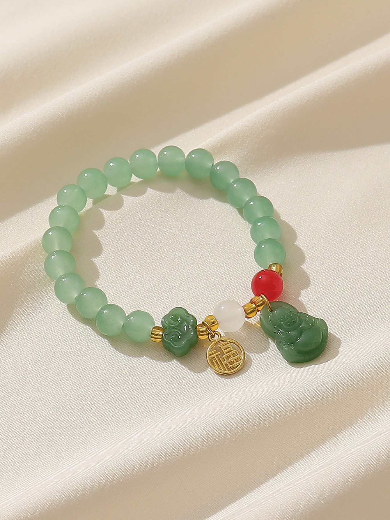 Classical Buddha Glass Wholesale Bracelets display picture 4