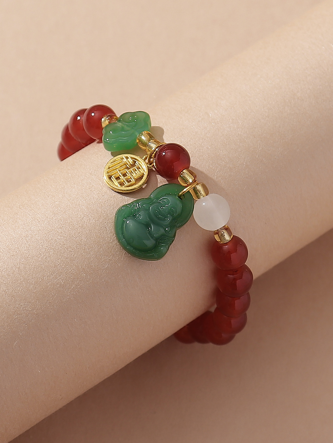 Classical Buddha Glass Wholesale Bracelets display picture 5