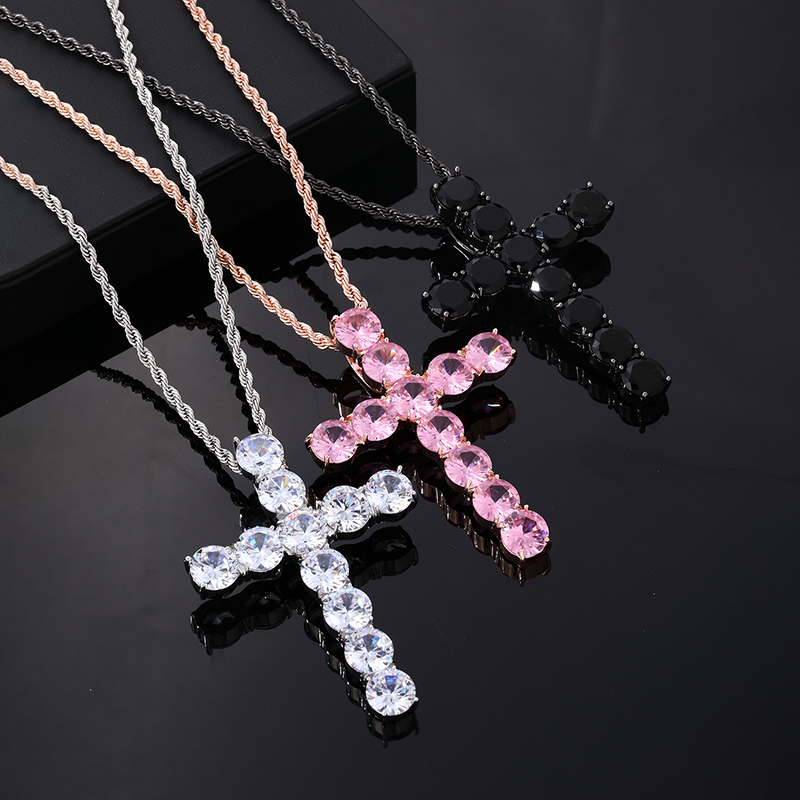 Hip Hop Style Vintage Traverser Acier Inoxydable 304 Le Cuivre Placage Incruster Zircon Femmes Hommes Pendentif display picture 1