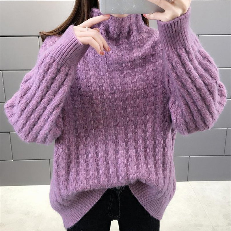 Women's Sweater Long Sleeve Sweaters & Cardigans Knitted Casual Solid Color display picture 5