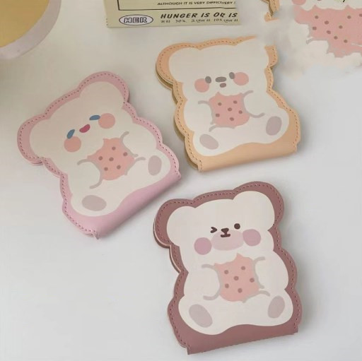 Women's Little Bear Pu Leather Flip Cover Card Holders display picture 1