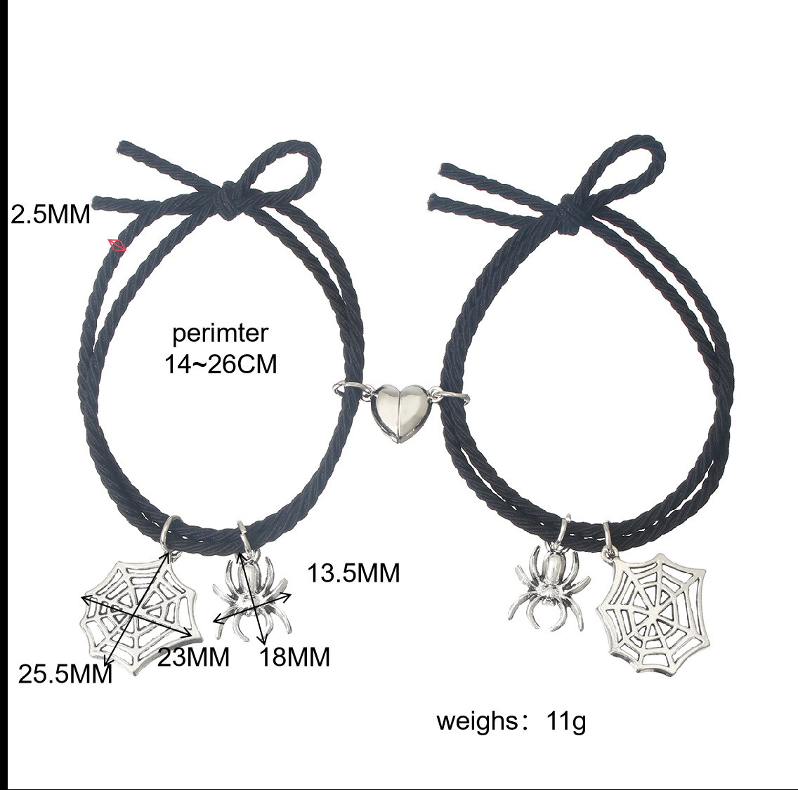Simple Style Spider Rope Handmade Couple Bracelets display picture 1