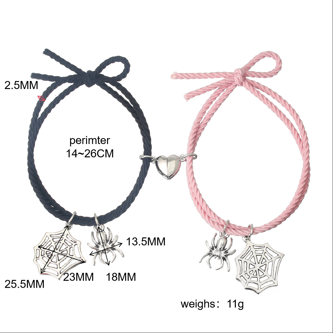 Simple Style Spider Rope Handmade Couple Bracelets display picture 8