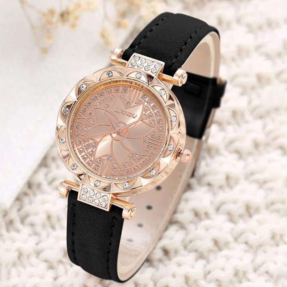 Casual Maple Leaf Buckle Quartz Women's Watches display picture 3