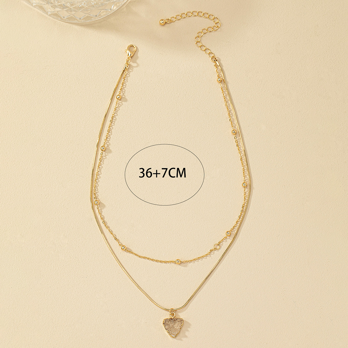 Basic Simple Style Commute Solid Color Alloy Plating 14k Gold Plated Women's Pendant Necklace display picture 10