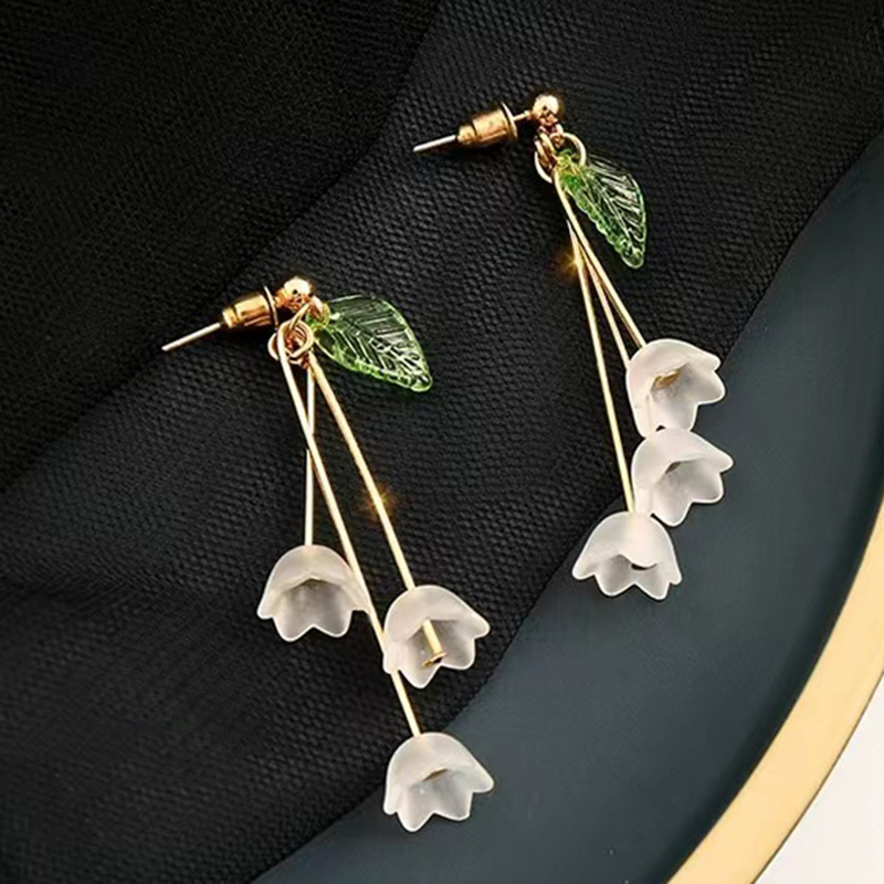 1 Paar Elegant Glam Luxuriös Tier Blume Überzug Inlay Legierung Strasssteine 24 Karat Vergoldet Ohrringe display picture 16
