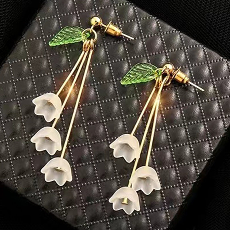 1 Paar Elegant Glam Luxuriös Tier Blume Überzug Inlay Legierung Strasssteine 24 Karat Vergoldet Ohrringe display picture 17