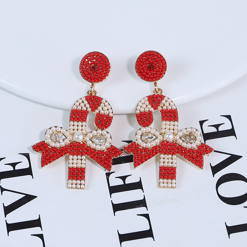 1 Pair Elegant Sweet Christmas Tree Plating Alloy Gold Plated Drop Earrings display picture 7