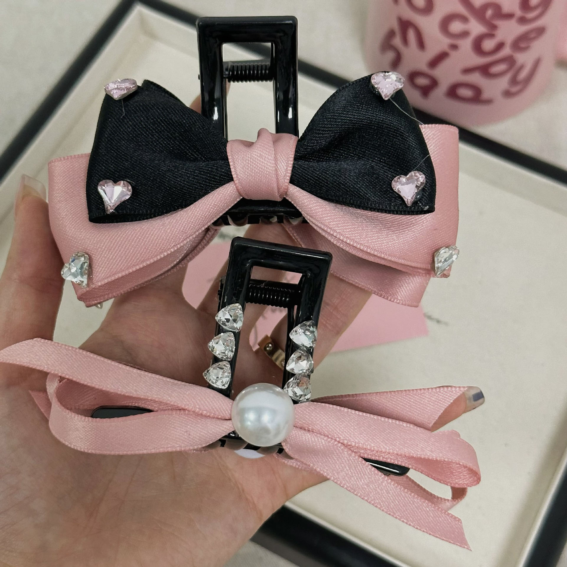 Sweet Bow Knot Cloth Hair Claws display picture 4