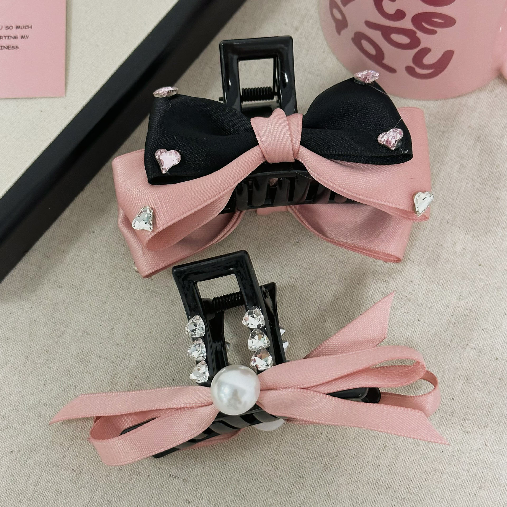 Sweet Bow Knot Cloth Hair Claws display picture 5