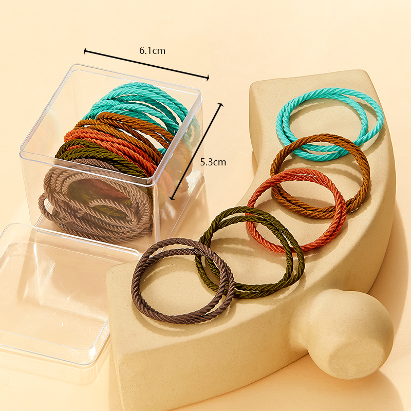 Casual Simple Style Solid Color Solid Color Elastic Band Hair Tie Rubber Band display picture 7