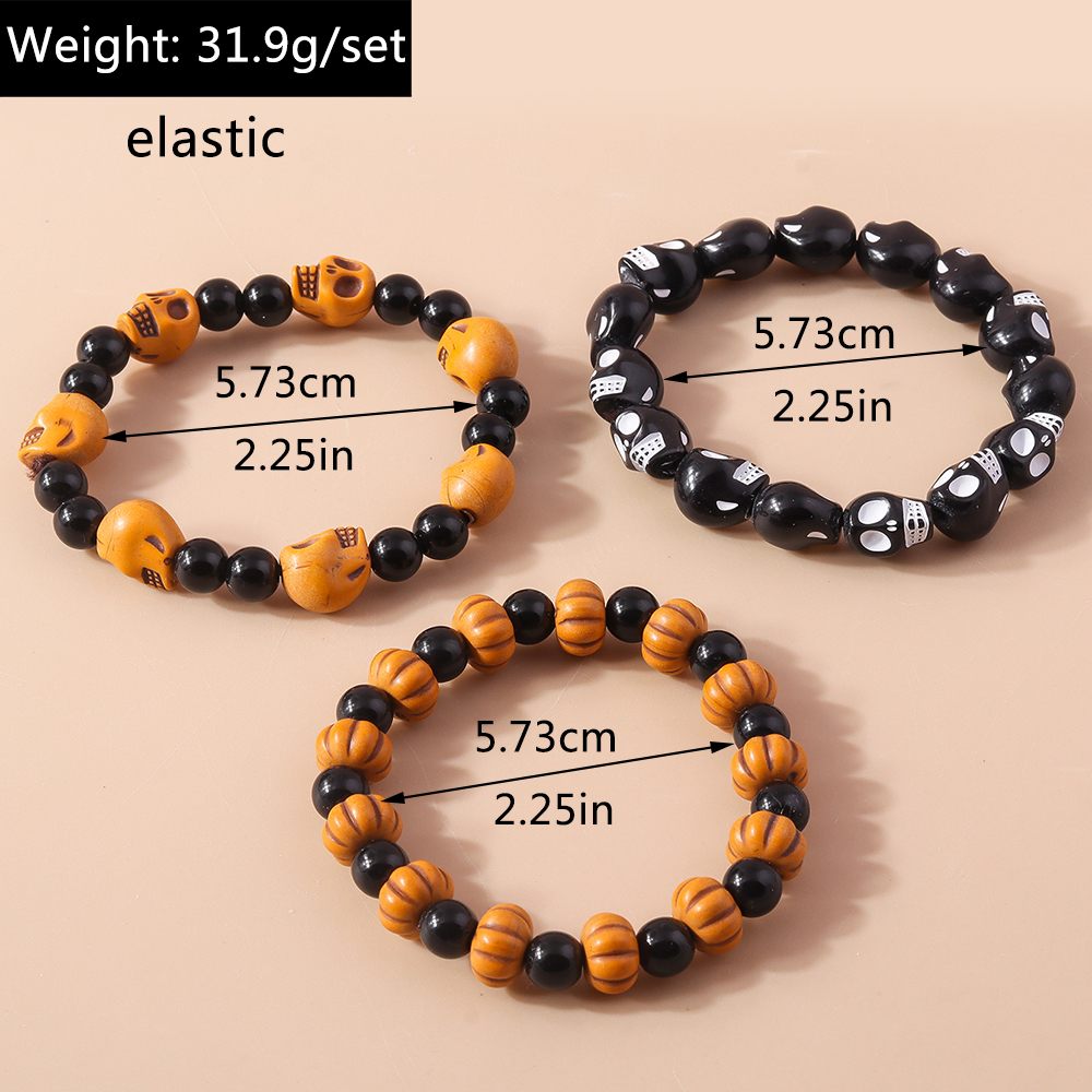 Funny Skull Beaded Wholesale Bracelets display picture 16