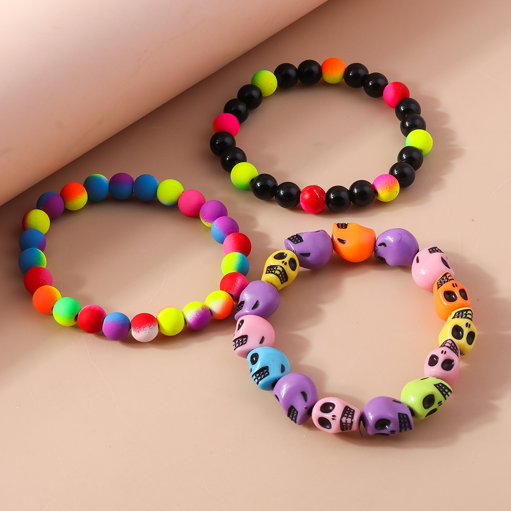 Funny Skull Beaded Wholesale Bracelets display picture 10